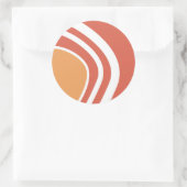 Sticker Rond Art Abstrait (Sac)