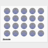 Sticker Rond Art abstrait coloré unique P40M (Feuille)