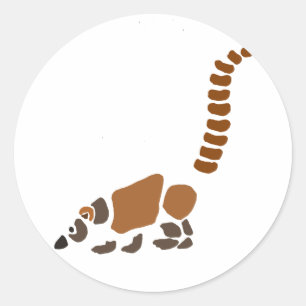 Sticker Rond Art abstrait de Mundi de Coati mignon