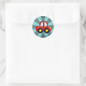 Sticker Rond Art Automobile Classique Impression Automobile Rét (Sac)