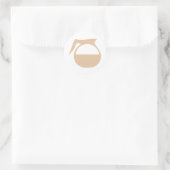 Sticker Rond Art Café Pot (Sac)
