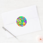 Sticker Rond Art cool par John Howard Schultz Jr (Enveloppe)