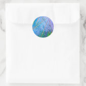 Sticker Rond Art cristal : cristal bleu (Sac)