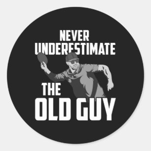 Sticker Rond Art de Disc Golf pour hommes Papa amateur de Disc