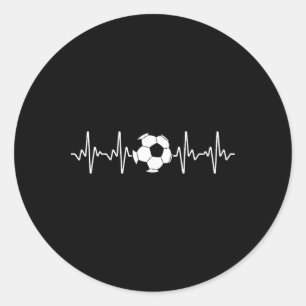Sticker Rond Art de football cool pour hommes femmes amateur de