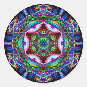 Sticker Rond Art de fumée