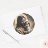 Sticker Rond art de Jésus (Enveloppe)
