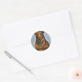 Sticker Rond Art de l'ours de la nature (Enveloppe)