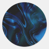 Sticker Rond art des couleurs vibrantes (Devant)