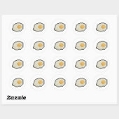 Sticker Rond art des pixels oeufs (Feuille)