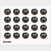 Sticker Rond Art Dressage (Feuille)
