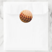 Sticker Rond Art du baseball (Sac)