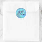 Sticker Rond Art du mot (Sac)