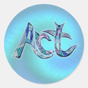 Sticker Rond Art du mot