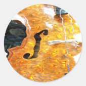 Sticker Rond Art du son : Cello (Devant)