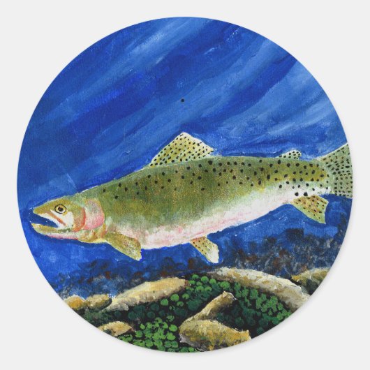 Sticker Rond Art gagnant par I. Walker 4e année (Devant)