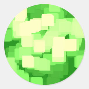 Sticker Rond Art géométrique "Iceberg"
