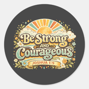 Sticker Rond Art Groovy Vintage Sunshine Foi Pour Journaling