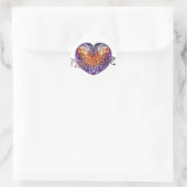 Sticker Rond ART Heart NAMASTE (Sac)