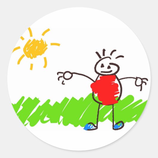 Sticker Rond Art Kiddie (Devant)