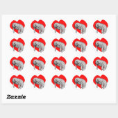 Sticker Rond art manatee (Feuille)