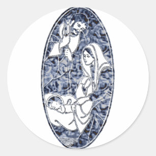 Sticker Rond Art natif moderne