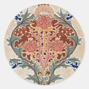 Sticker Rond Art Nouveau Design #6 à Emporio Moffa