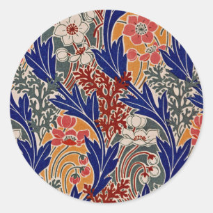 Sticker Rond Art Nouveau Design #8 à Emporio Moffa