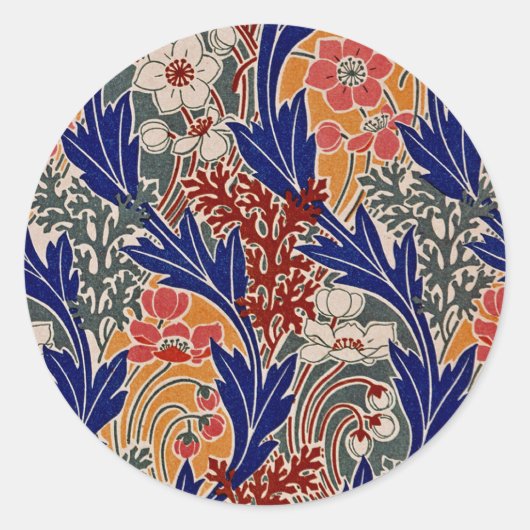 Sticker Rond Art Nouveau Design #8 à Emporio Moffa (Devant)