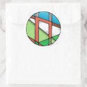 Sticker Rond Art Nouveau Rune Uruz - FORCE (Sac)