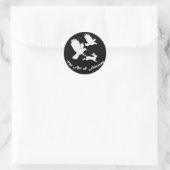 Sticker Rond Art of Falconry - Harris Hawks (Sac)