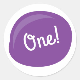 Sticker Rond Art Paint Palette Cute Kid's Birthday Party