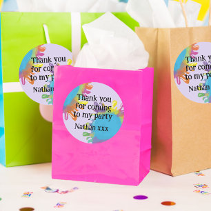 Sticker Rond Art party kids Favoriser l'emballage