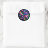 Sticker Rond Art spatial Abstrait (Sac)