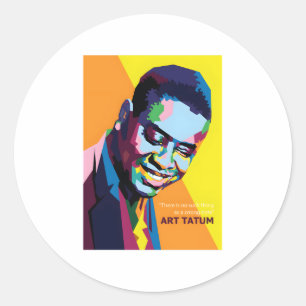 Sticker Rond Art Tatum