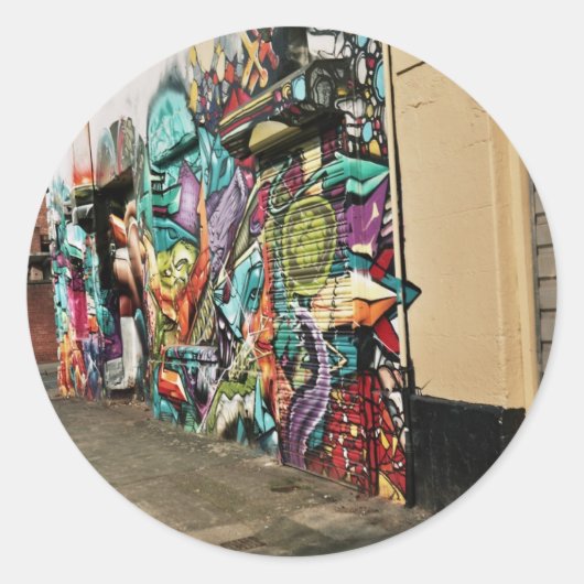 Sticker Rond Art urbain (Devant)