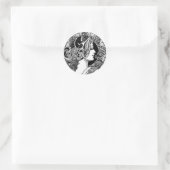 Sticker Rond Art vintage (Sac)