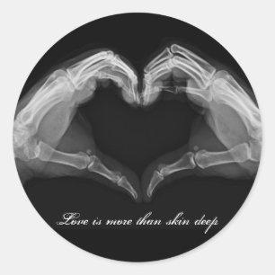 Sticker Rond Art X-Ray
