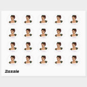 Sticker Rond Artemis - Déesse grecque (Feuille)