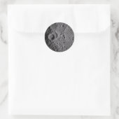Sticker Rond Artemis II Lunar Craters (Sac)