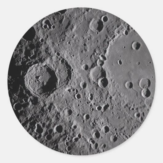 Sticker Rond Artemis II Lunar Craters (Devant)