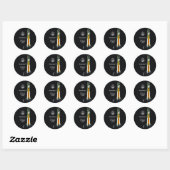 Sticker Rond Artemis II Moon Mission (Feuille)