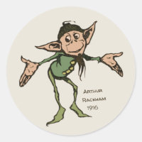 Arthur Rackham Gnome (couleur) Brothers Grimm CC09
