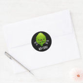Sticker Rond Arti-choke Funny Veggie Artichoke Pun Dark BG (Enveloppe)
