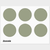 Sticker Rond Artichoke (couleur solide) (Feuille)