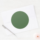 Sticker Rond Artichoke vert (couleur solide) (Enveloppe)