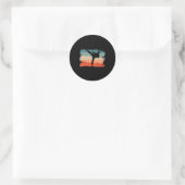 Sticker Rond Article pour fans de karaté Accessoires d'arts mar (Sac)