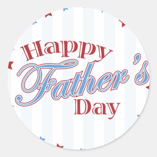 Sticker Rond Articles cadeaux de fête des pères (Devant)