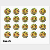 Sticker Rond Articles d'artisanat et de fête > Articles d'artis (Feuille)