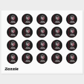 Sticker Rond Articles De Sensibilisation À La Cellule De Faucil (Feuille)